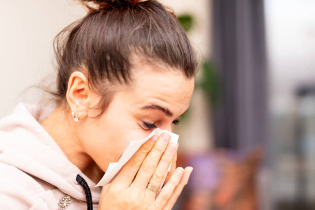 istock Young woman suffering from cold 1858531706