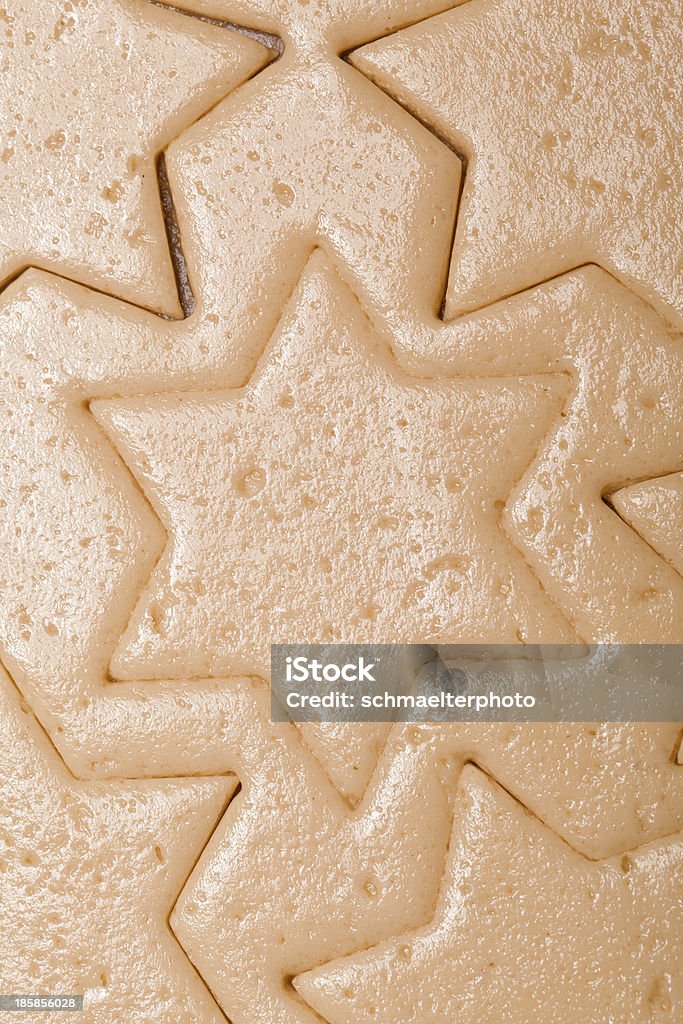 Navidad masa de galletas de vainilla estrella - Foto de stock de Alimento libre de derechos