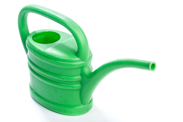 istock Green plastic toy watering can 185866823