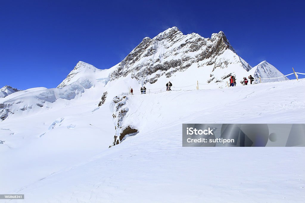 Горнолыжный Альпы горный пейзаж в Jungfraujoch - Стоковые фото Без людей роялти-фри