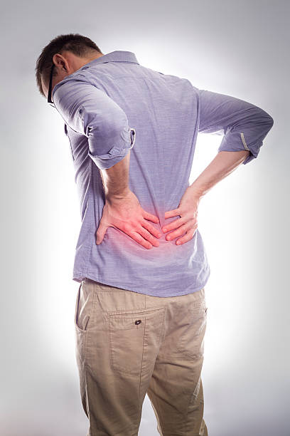 Back pain stock photo