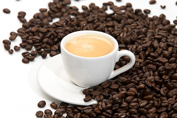 coffee Coffee on a white background aromatisch stock pictures, royalty-free photos & images