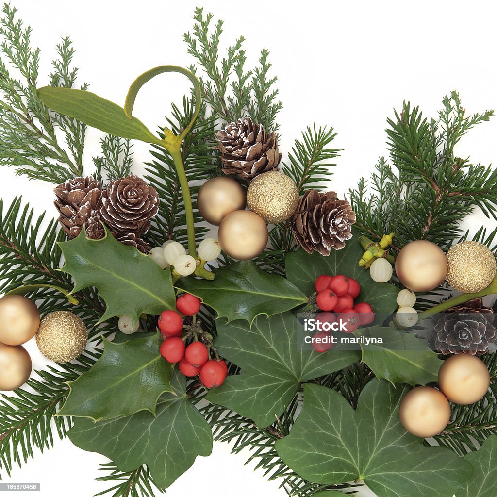 Рождественские украшения - Стоковые фото Омела роялти-фри