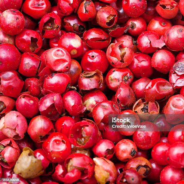 I Grani Di Pepe Peperoncino Rosso - Fotografie stock e altre immagini di Alimenti secchi - Alimenti secchi, Aromaterapia, Baccello - Stadio di crescita floreale