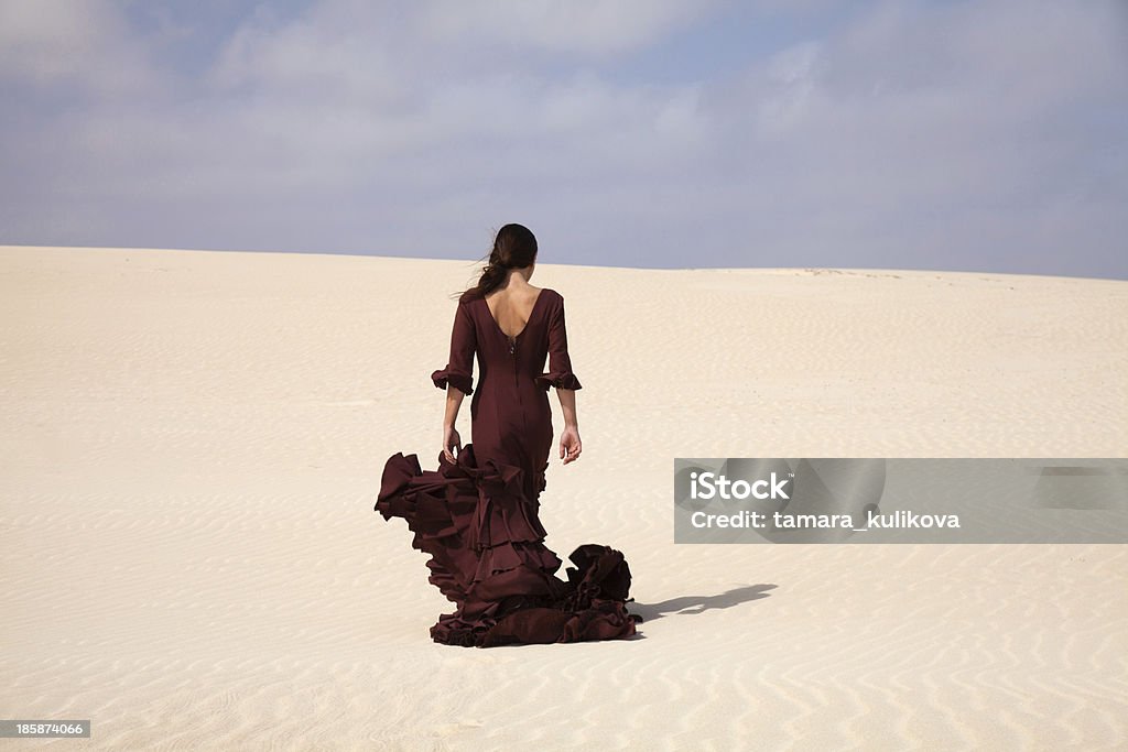 flamenco nas dunas - Foto de stock de Dança Flamenca royalty-free