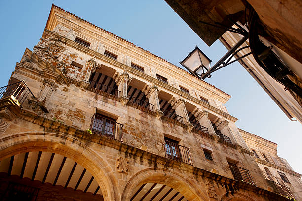 istock Historic building facade at Trujillo city Spain 185877871