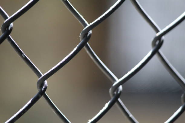 istock Close up of wire fence 1858779550