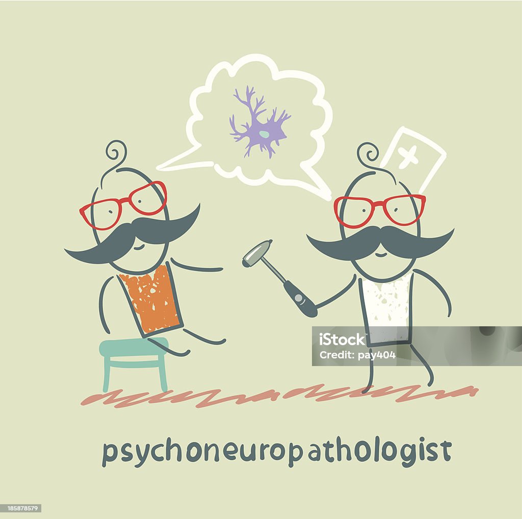 psychoneuropathologist - Vetor de Anatomia royalty-free