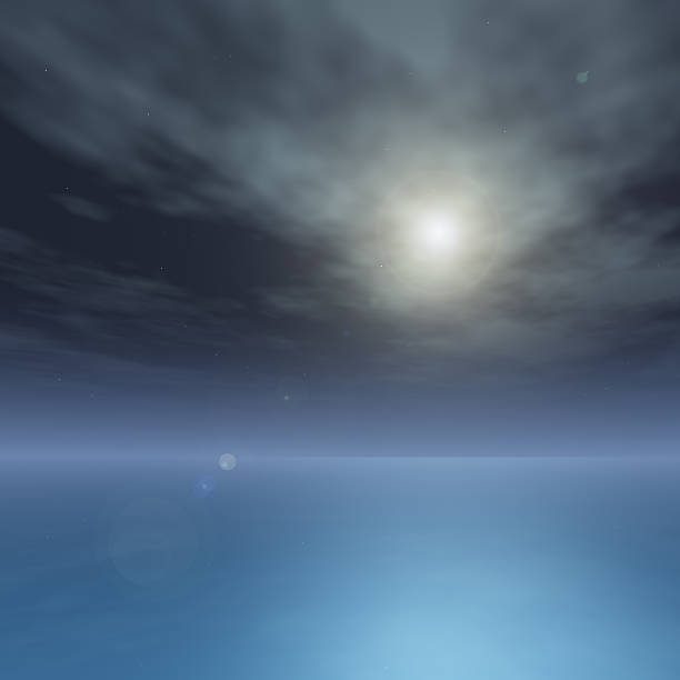 istock Silky ocean on Bright Star Night 185878675