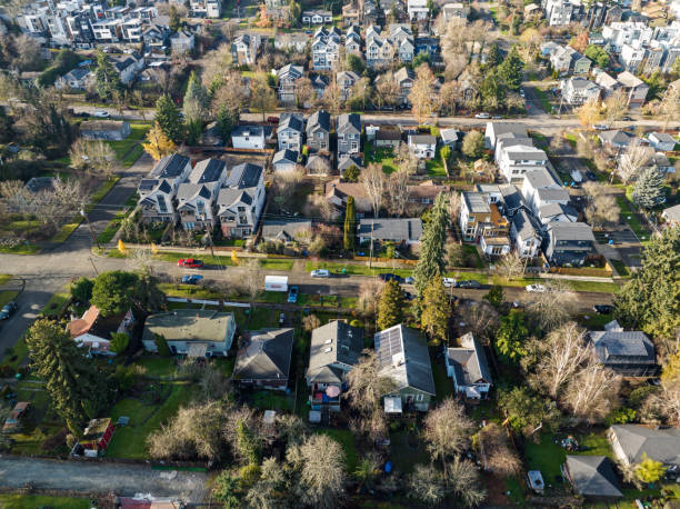 istock Solar Panels On City Houses 1858798341