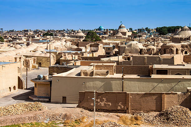 istock Panorama of desert town Naein 185881120