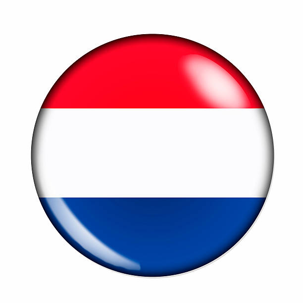 istock Button flag of Holland 185881250