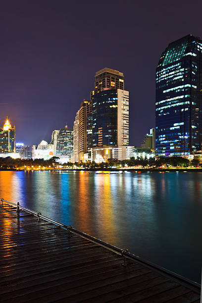 istock Cityscape at night Bangkok 185884129