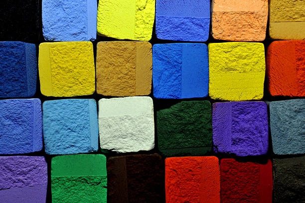 pastel chalk backgound stock photo