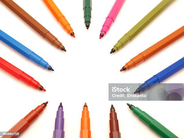色のフェルトチップペン - まぶしいのストックフォトや画像を多数ご用意 - まぶしい, インク, カラフル