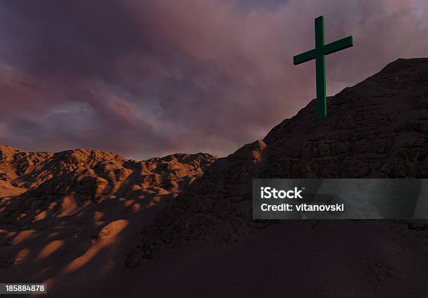 Foto de Atravessar A Silhueta e mais fotos de stock de Cloudscape - Cloudscape, Cristianismo, Crucifixo