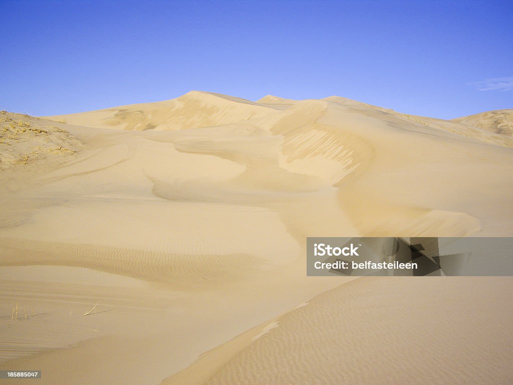 Wet sand dunes after the rain Dunes dry out after rain in California California Stock Photo
