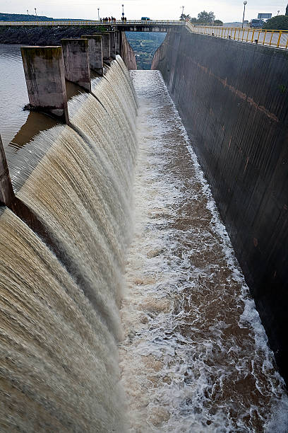 istock Spillway of the dam Yeguas 185886083