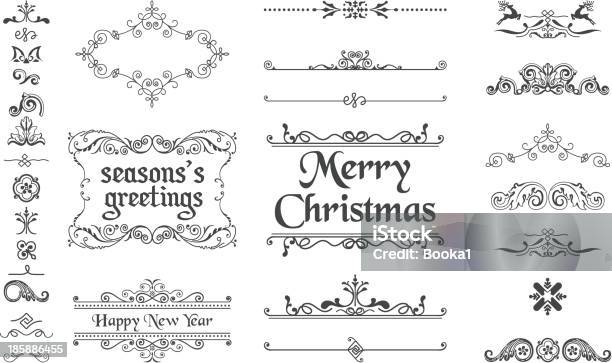 Christmas Decoration Collection Stock Illustration - Download Image Now - Christmas, Border - Frame, Christmas Ornament