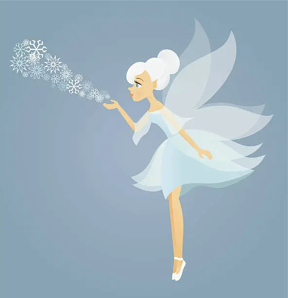 Vector illustration of Winter Fairy