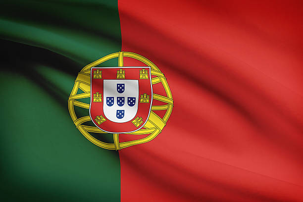istock Series of ruffled flags. Portuguese Republic. 185887010