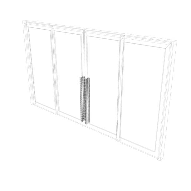 istock 3D illustration of door model 1858878908