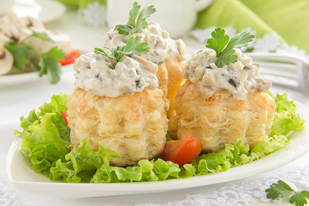 istock vol-au-vent with mushroom and chicken 185888872
