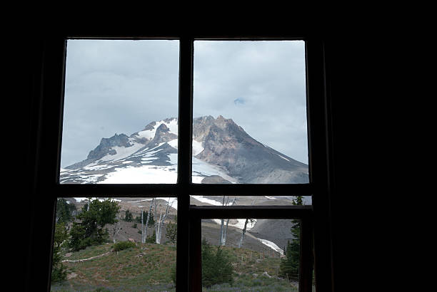 istock Through the Window to Mt. Hood 185889122