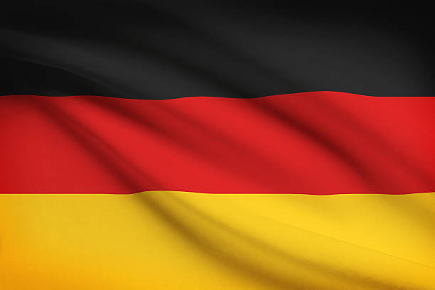 istock Series - ruffled flags. Federal Republic of Germany. 185890593