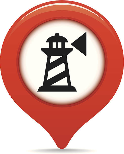 Lighthouse Map Pointer Stock Download Image Now Beacon Lighthouse Map Pointer 