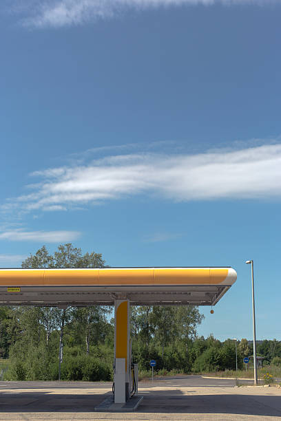 istock yellow Gas Station Sweden 185891315