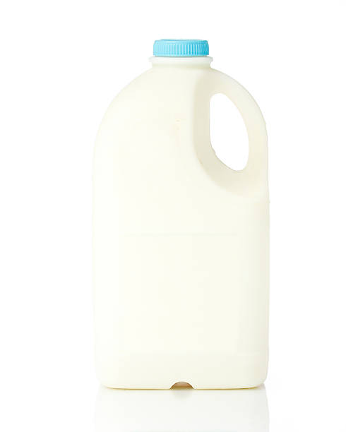istock Bottle with milk isolated on white background 185894772