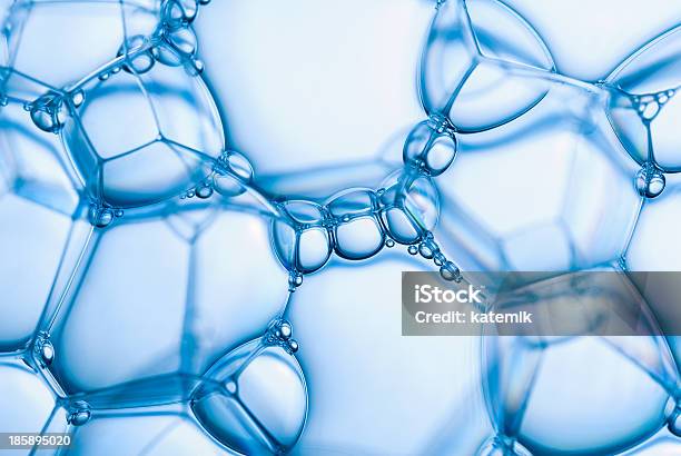 Surface Of The Bubble Stock Photo - Download Image Now - Abstract, Backgrounds, Blue