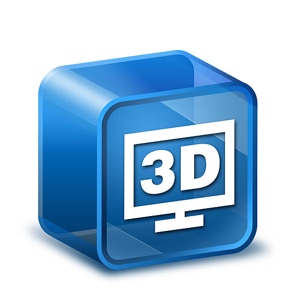 Transparente para o Ícone 3d - foto de acervo