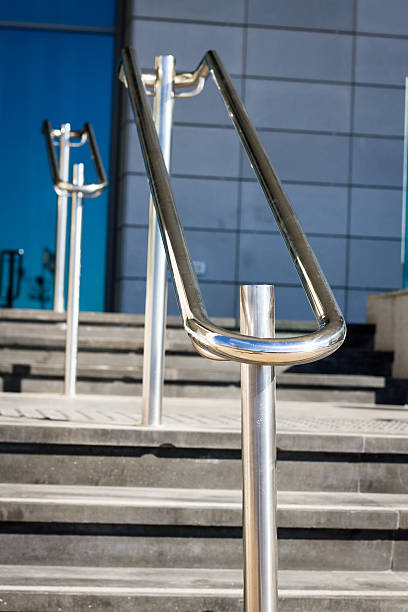 istock Beautiful stainless steel railings 185895099