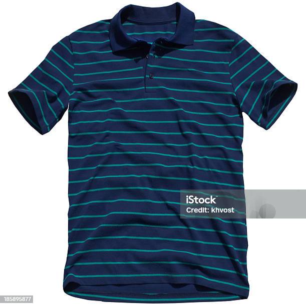 Polo Shirt Stock Photo - Download Image Now - T-Shirt, Blue, Casual Clothing