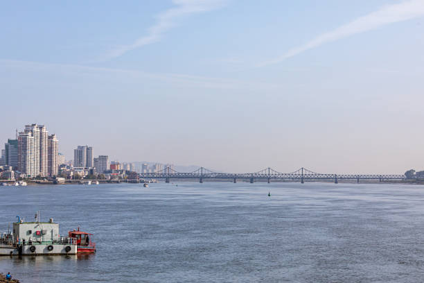 istock Urban Architecture along the Yalu River in Dandong 1858960207
