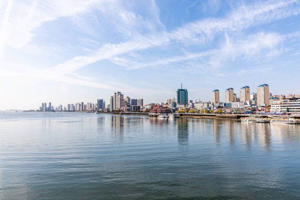 istock Urban Architecture along the Yalu River in Dandong 1858963779