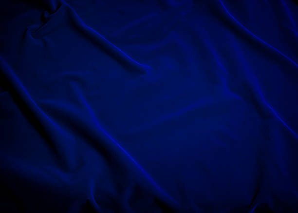 Plush Blue Velvet Fabric Plush blue velvet fabric fills the photo frame.  Excellent for background.  Copy space. velvet stock pictures, royalty-free photos & images