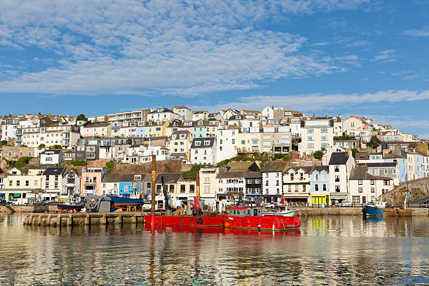 istock Houses on Brixham hillside overlooking harbour Devon England 185899183