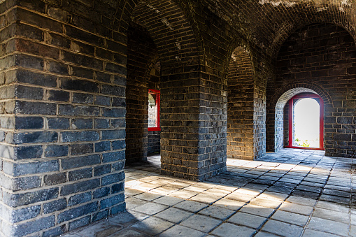China, Liaoning Province, Dandong City, Ancient Architecture, Hushan Great Wall