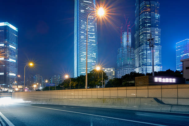 istock beautiful of shanghai night scene 185902197