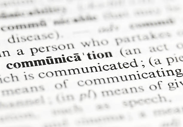 istock Close up of communication definition 185902807