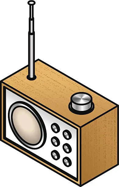 Vector illustration of Radio