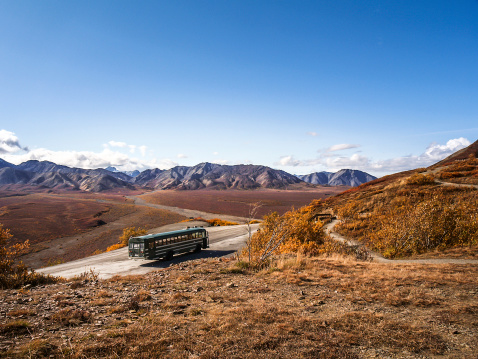 Denali national park in Alaska in Autumn