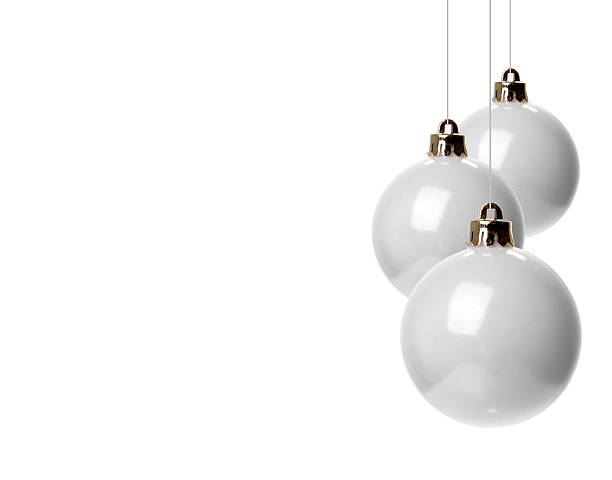 istock Christmas, Christmas balls white 185903289