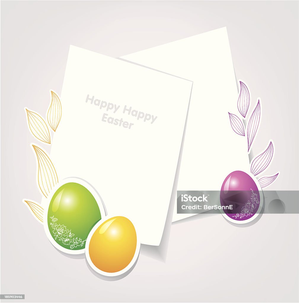 Easter template Vector illustration of Easter template April stock vector