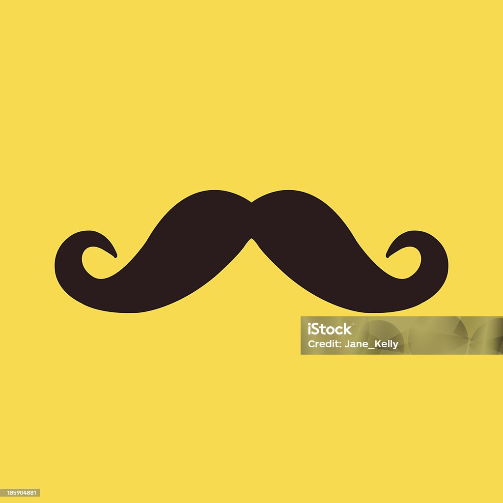 Ícone de vetor bigode - Vetor de Bigode royalty-free