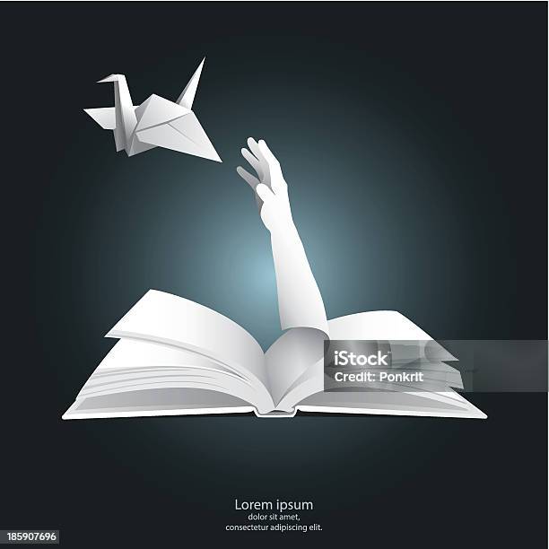 Просто Свобода Бумаги Стиль Графики — стоковая векторная графика и другие изображения на тему Книга - Книга, Открывать, Инфографика