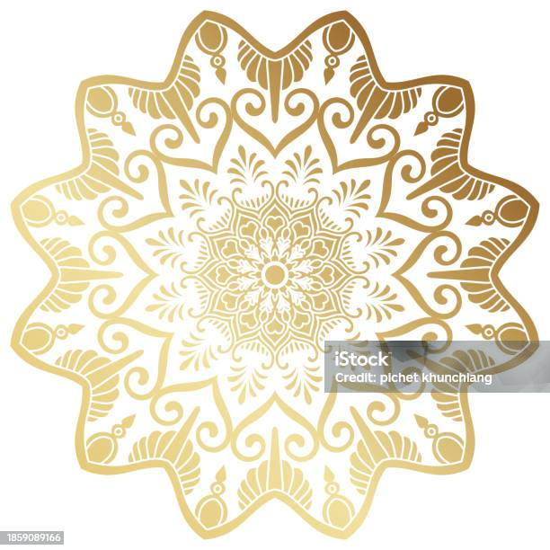 Mandala Component Patterns Gold Gradient Mandala Components Of A Carpet Pattern Used To Decorate ...